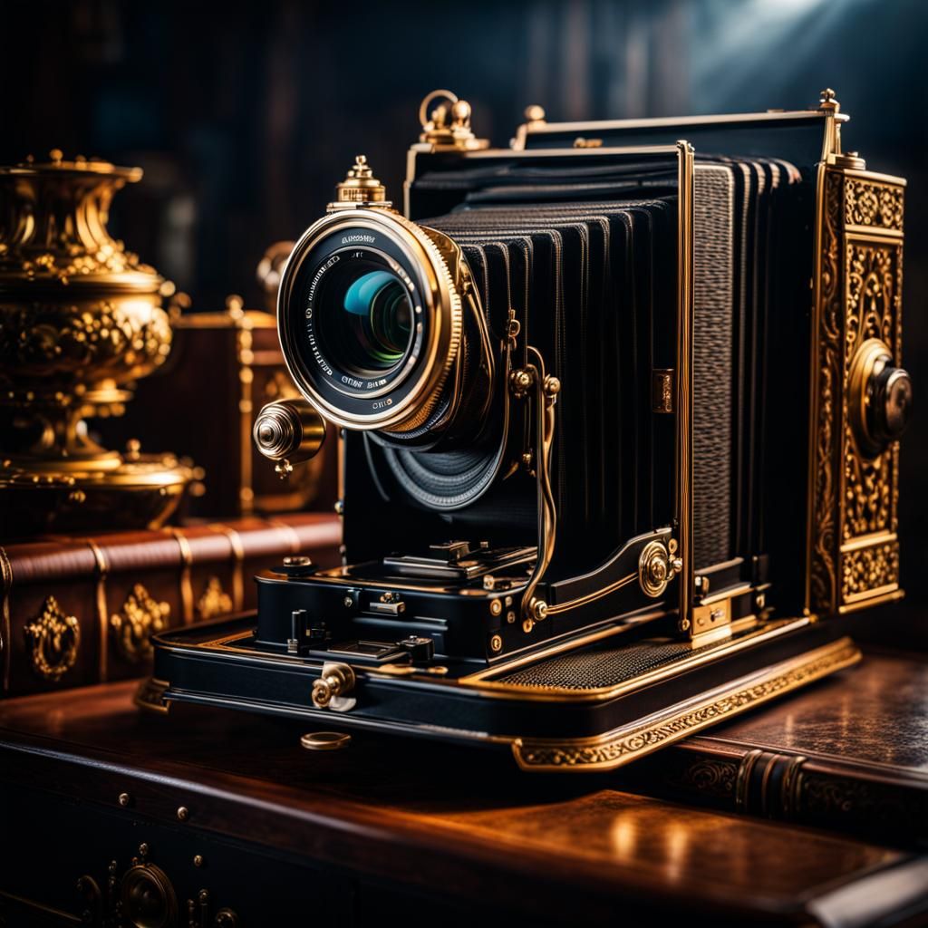 Vintage Bellows Camera  by @possom2009