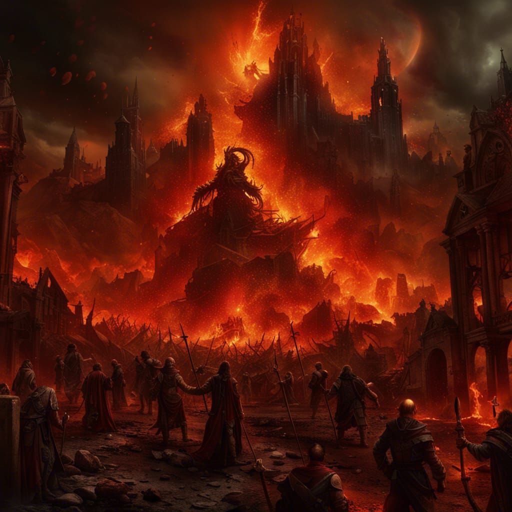 Amidst the Flames of Damnation: A Glimpse into the Torment o...