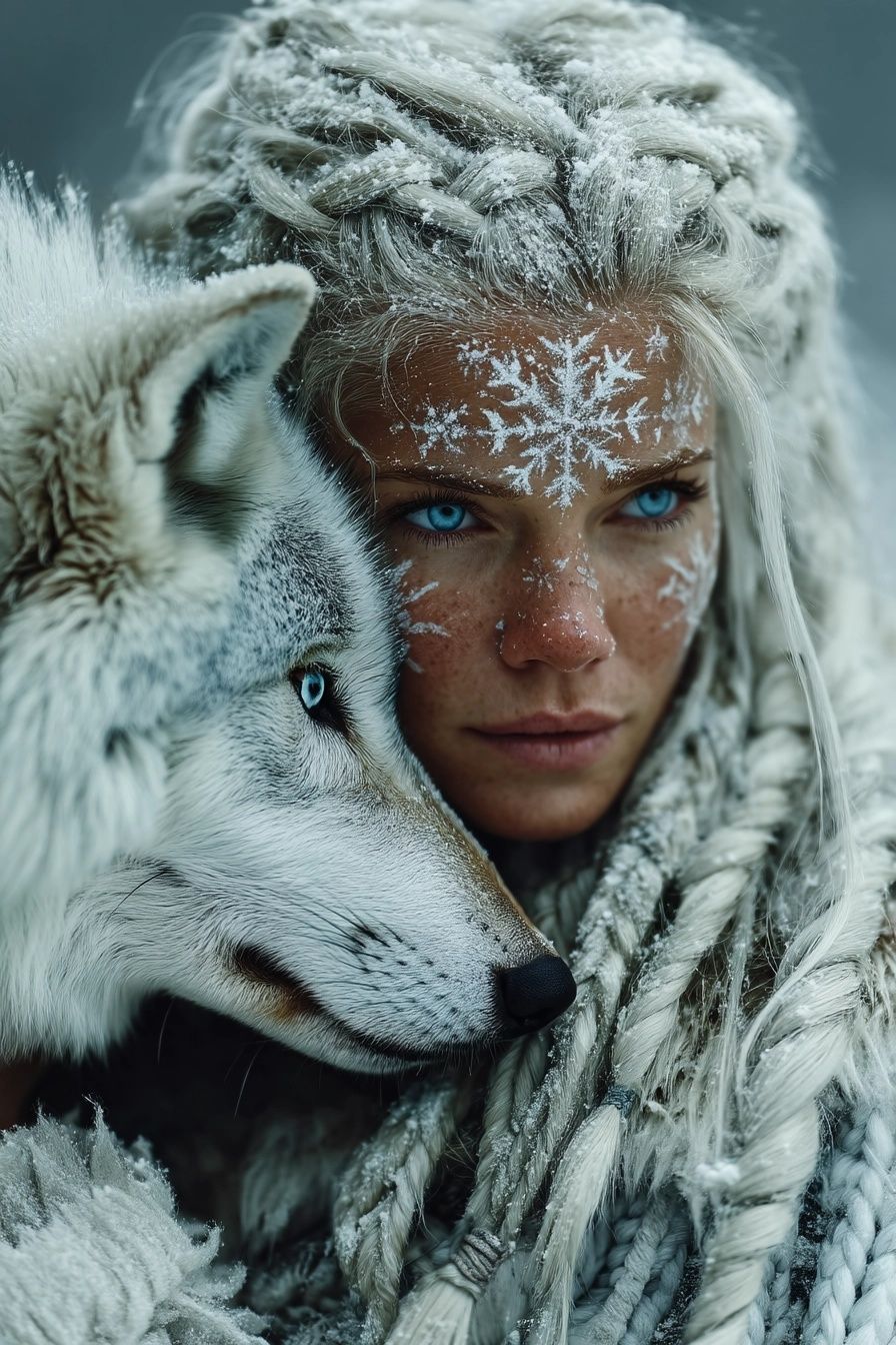 Woman and Wolf