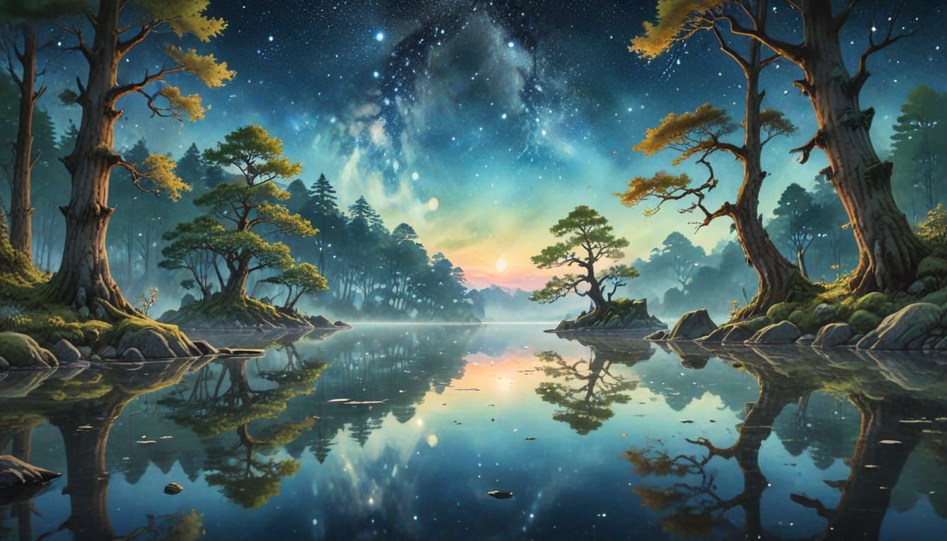 A serene natural landscape   by @Zyper