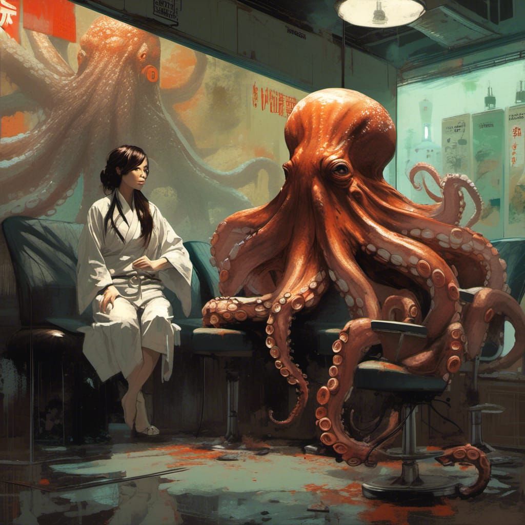 Octopus masseuse.