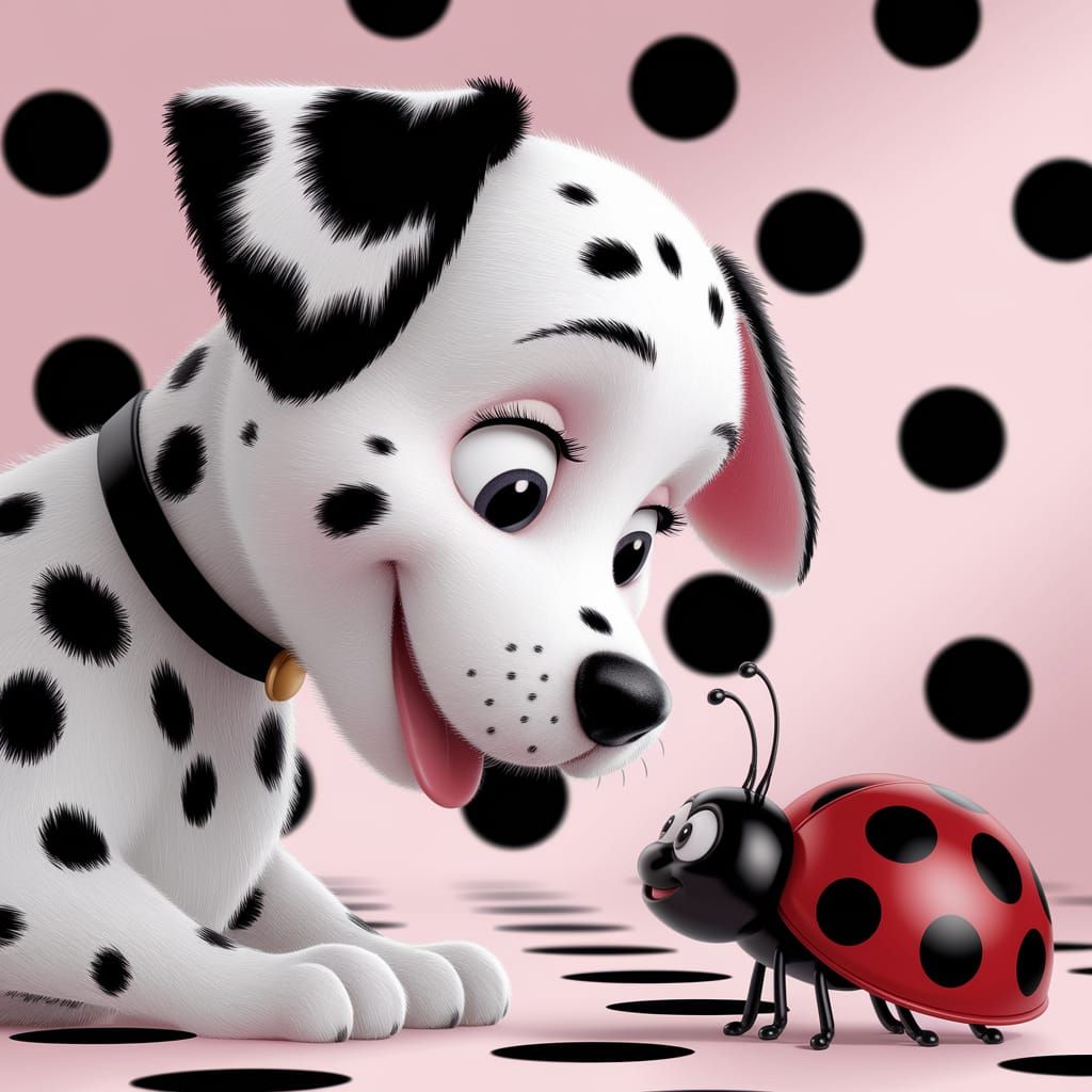 Polka-Dot Friends  by @Thomas
