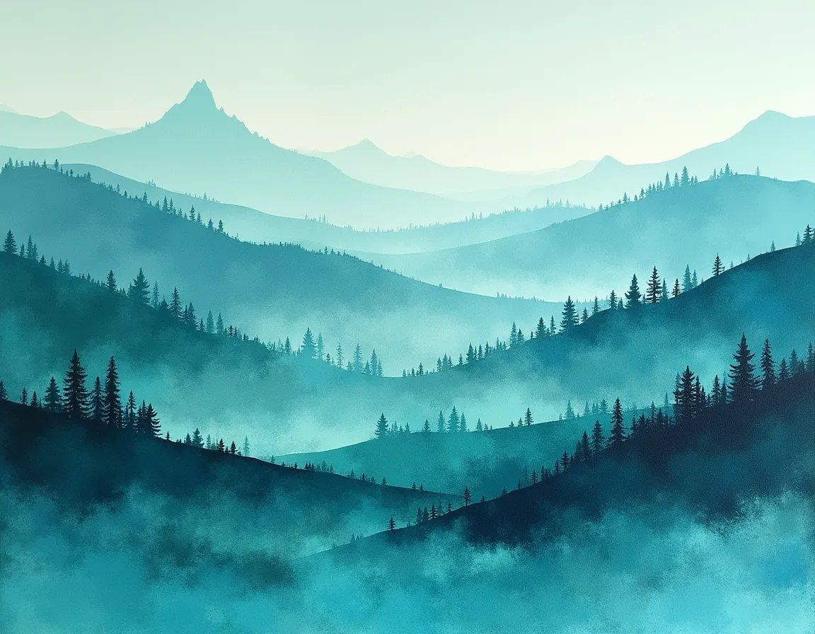 Foggy landscape