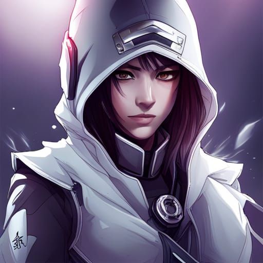 Female Khajiit Assassin Orange White Hood and Suit Assassin's Creed  Aesthetic Anime · Creative Fabrica