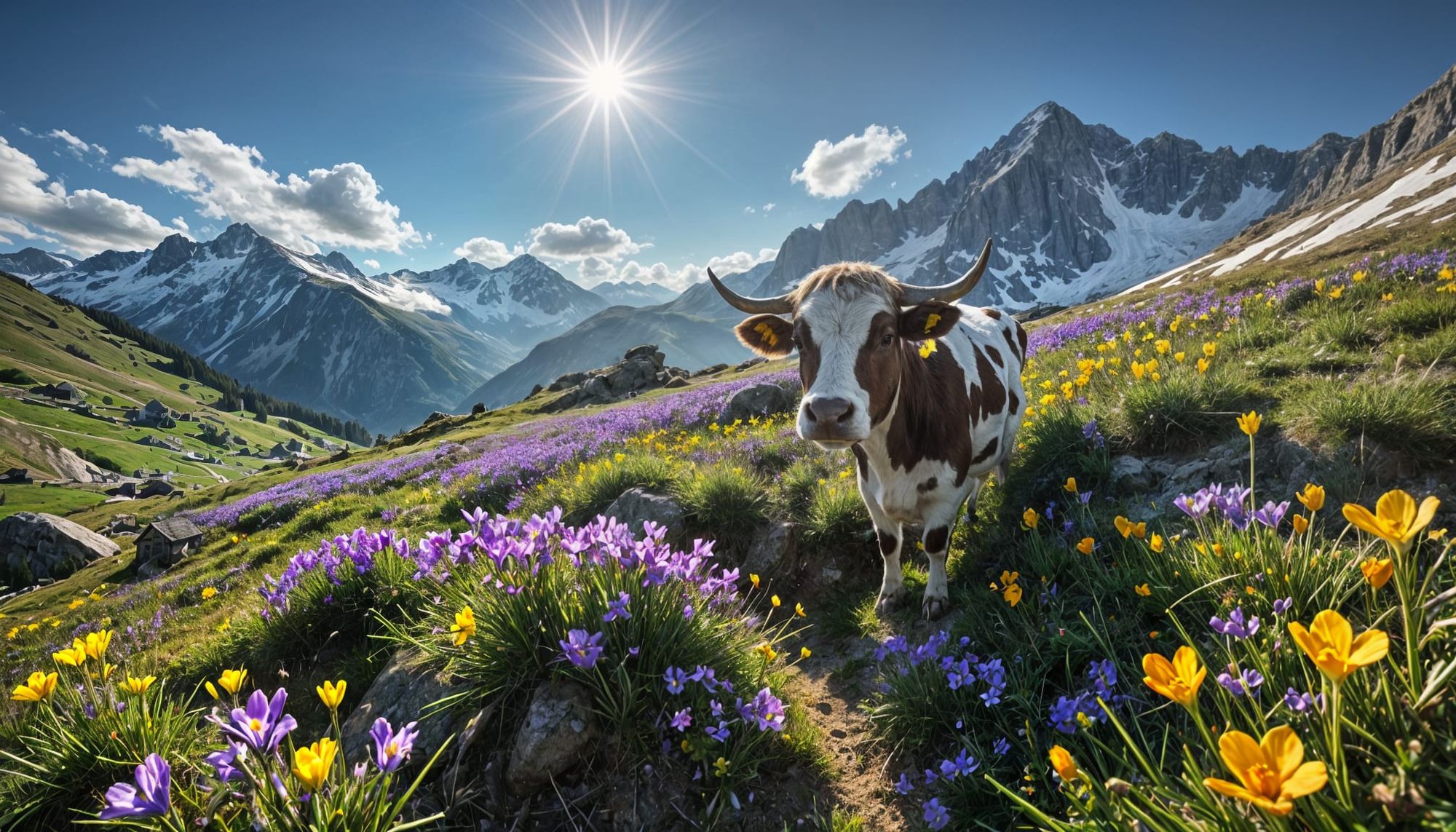 springtime in the alps