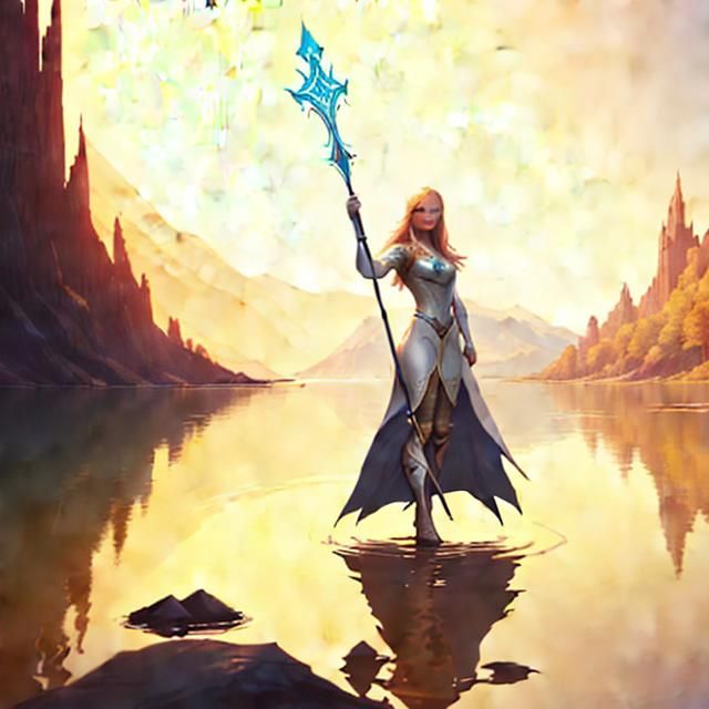 Lady Of The Lake - AI Generated Artwork - NightCafe Creator