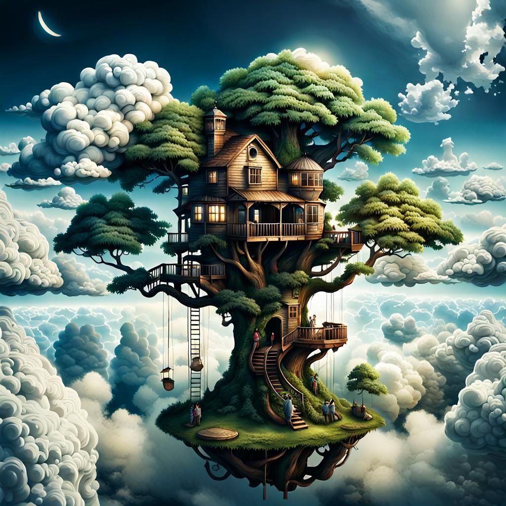 The Floating Treehouse  by @Melissa