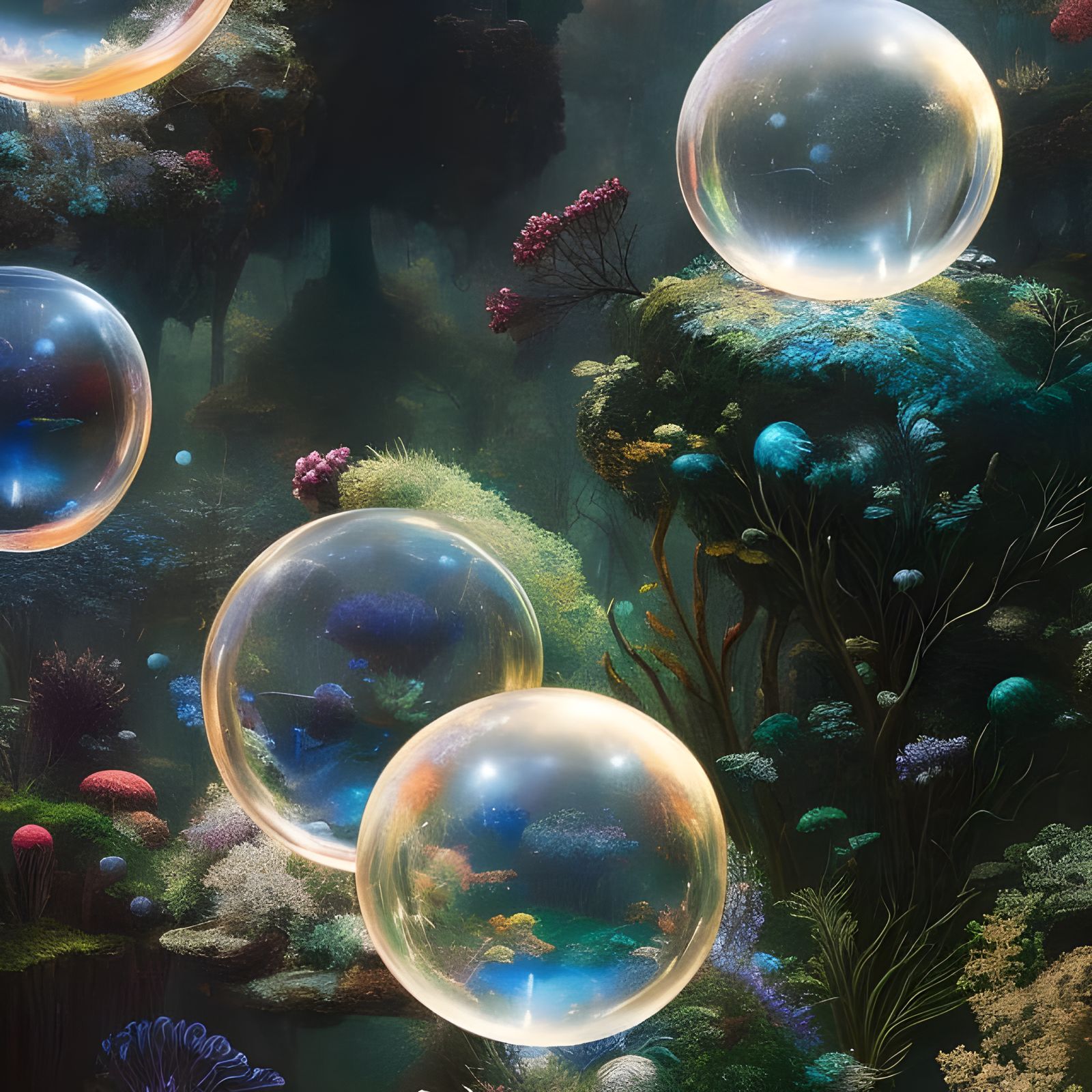 Microworld Bubble, Molecular Photography  by @Fibek