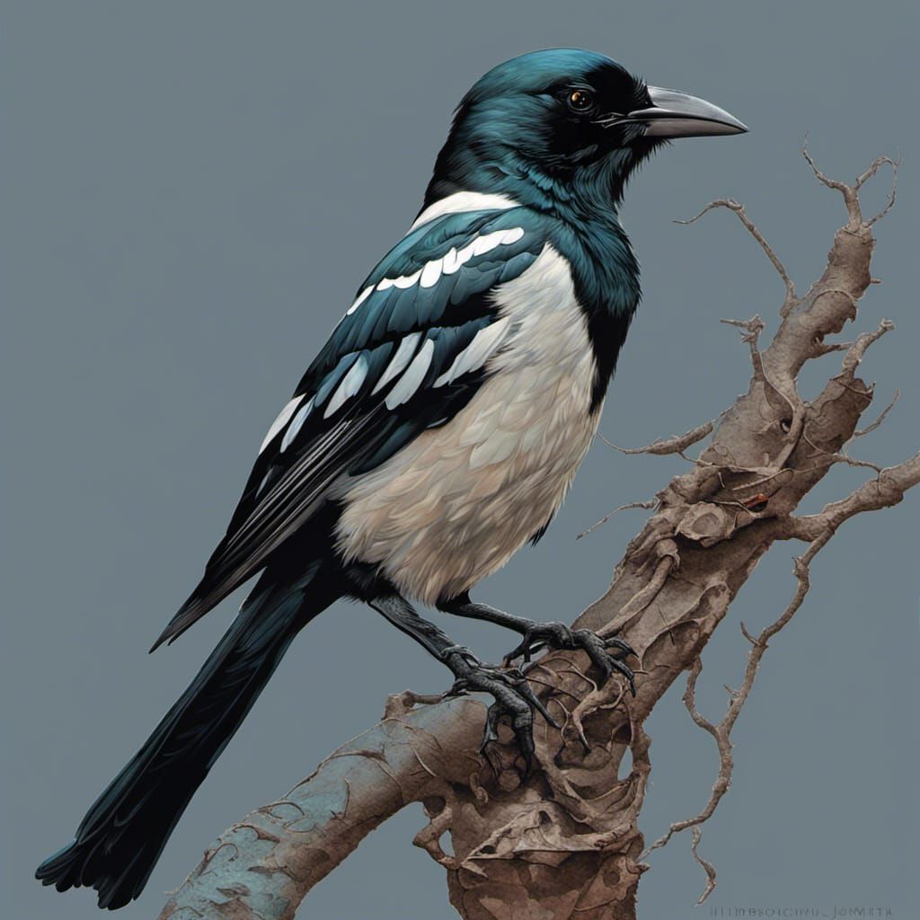 Magpie - AI Generated Artwork - NightCafe Creator