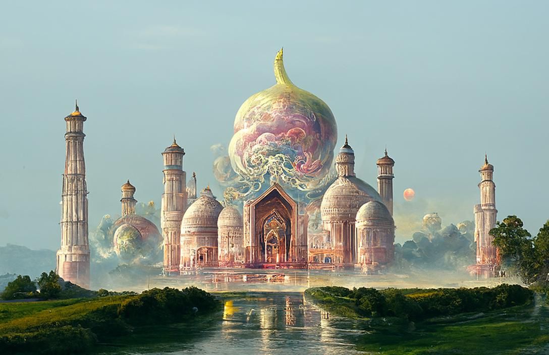 The Taj Mahal AI Generated Artwork NightCafe Creator