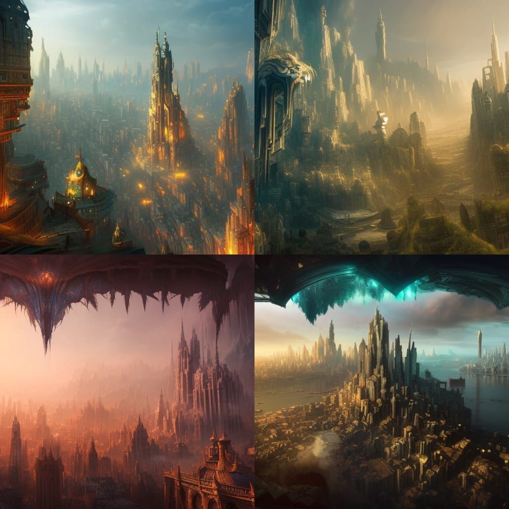 an upside down city where the mythical creatures are right s...