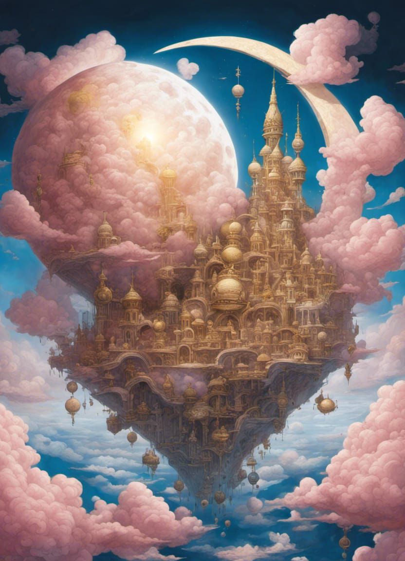 Magical golden city   by @BunnyBear 