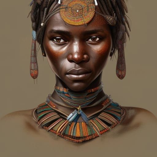 Women of the World - Hadza - AI Generated Artwork - NightCafe Creator