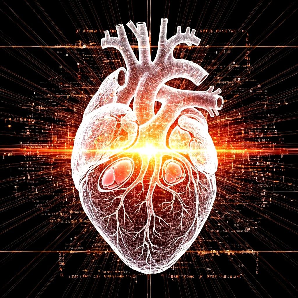 Digital heart  by @DiscoKittie