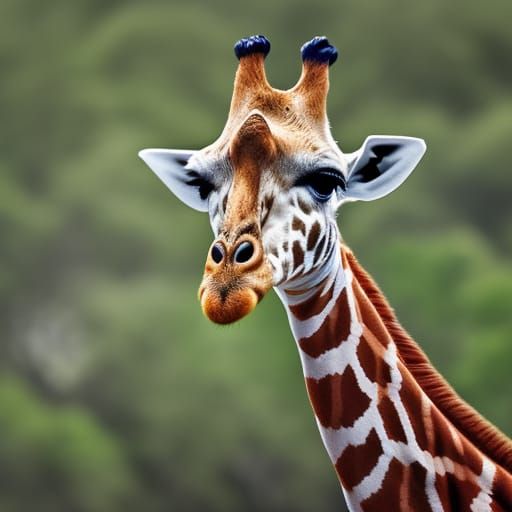 Giraffe in the Savanah  , high resolution, 4k