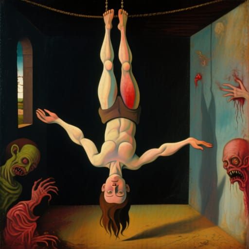 Between honesty and lying
Between cowardice and bravery
Between throwing and taking
I'll hang upside down
Between pain and hurt
Between stup...