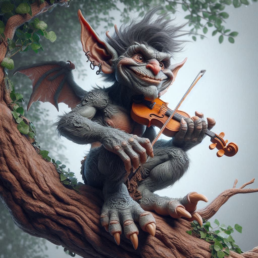 The Fiddling Gargoyle