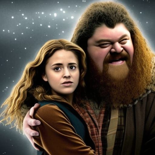 Hagrid And Hermione Ai Generated Artwork Nightcafe Creator