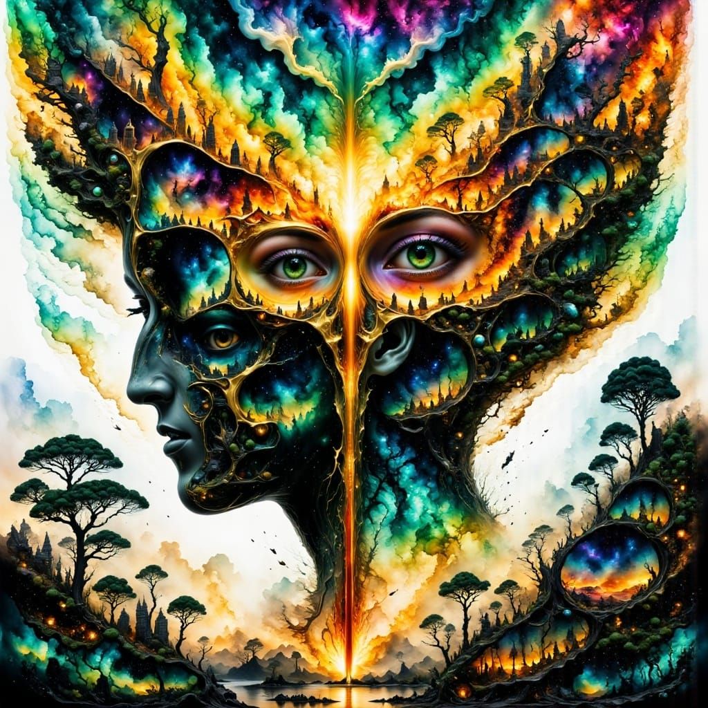 Cyberpunk Apocalypse: Phoenix Rises from Babylon's Ruins