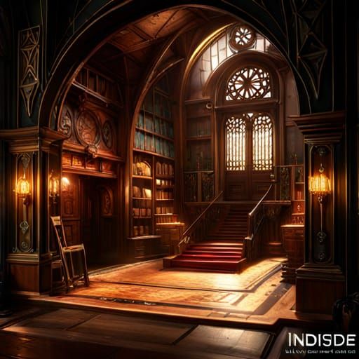 Indside Crystal shop a masterpiece, 8k resolution, - AI Art