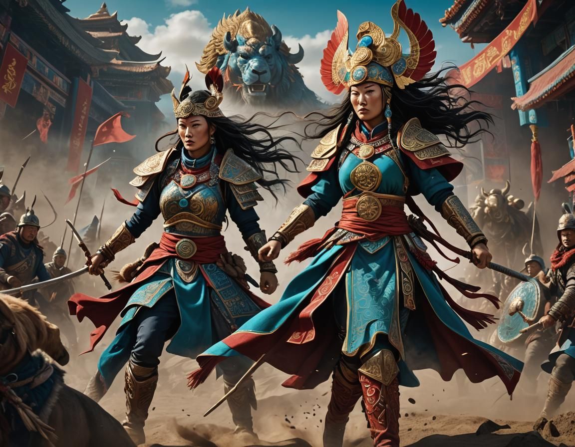 Mongolian warrior princes