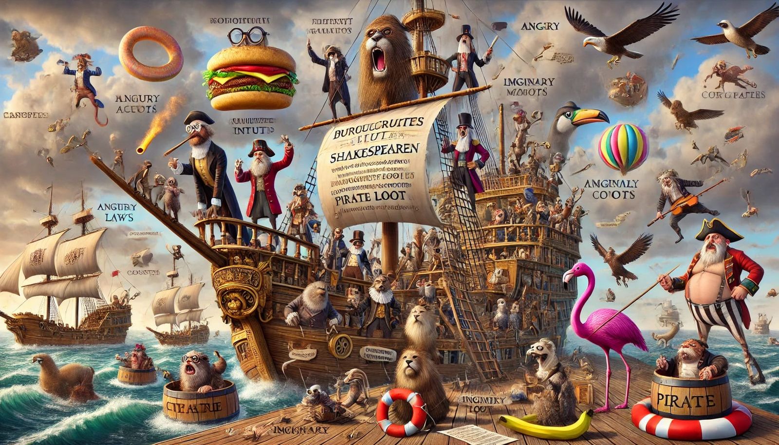 The story of extra ridiculous animal pirates and bureaucrati...