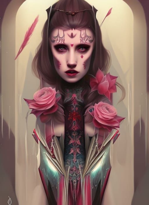 Macabre art portrait 3