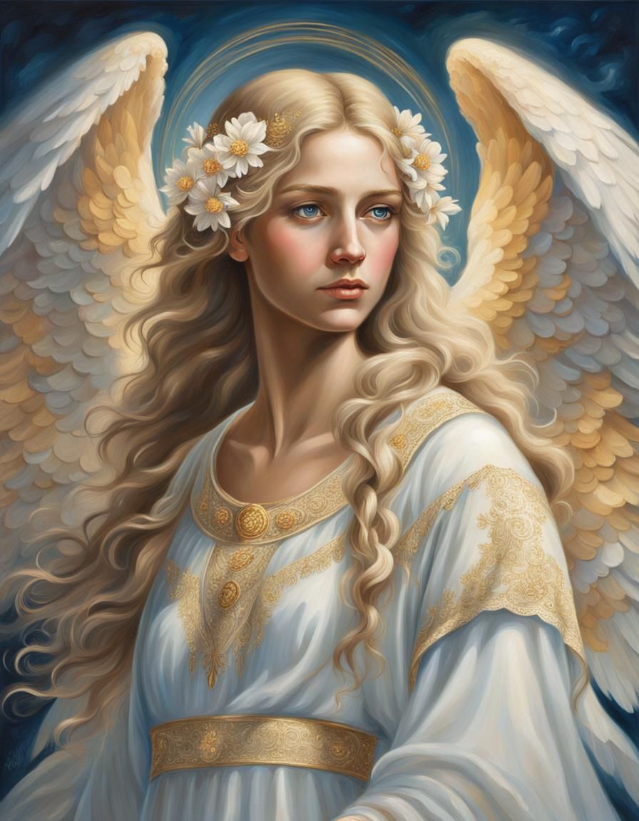 Beautiful angelic woman - AI Generated Artwork - NightCafe Creator