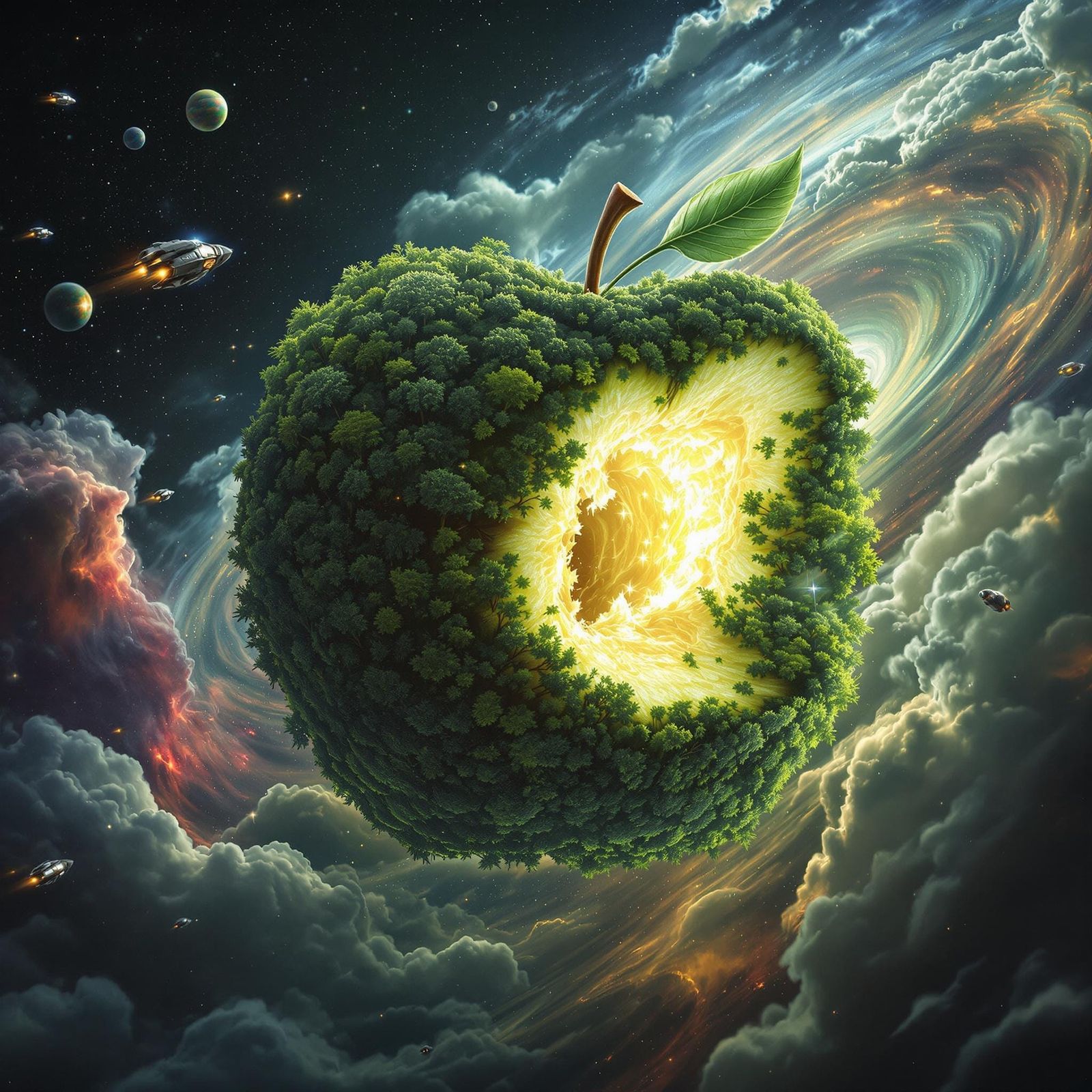 Planet Apple  by @Rogue Bayman