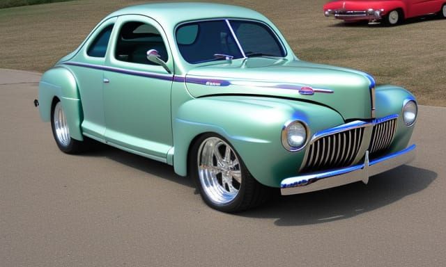Bubbletop 1944 ford coupe
