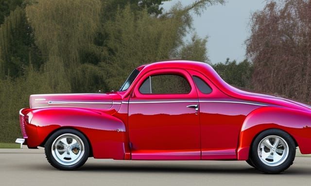 Bubbletop 1944 ford coupe
