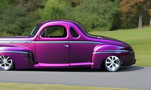 Bubbletop 1944 ford coupe