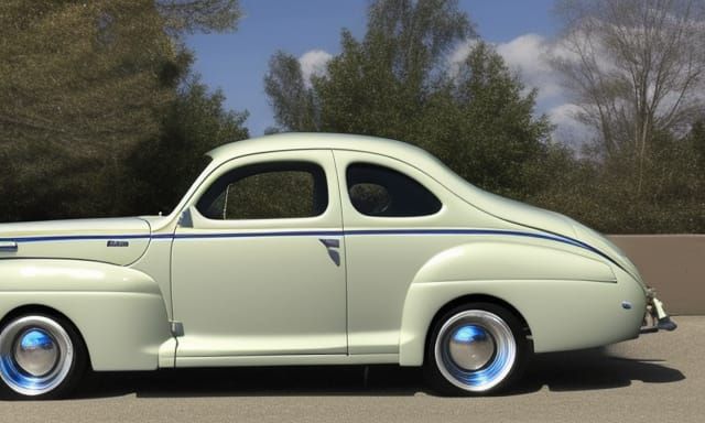Bubbletop 1944 ford coupe