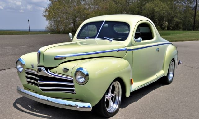 Bubbletop 1944 ford coupe