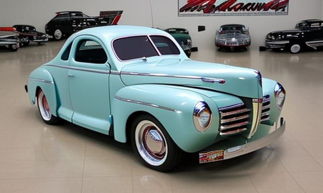 Bubbletop 1944 ford coupe