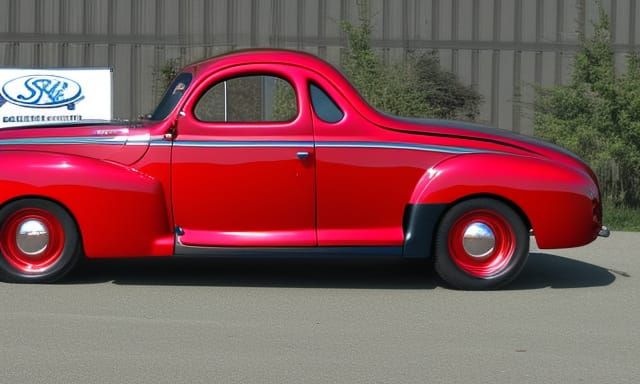 Bubbletop 1944 ford coupe