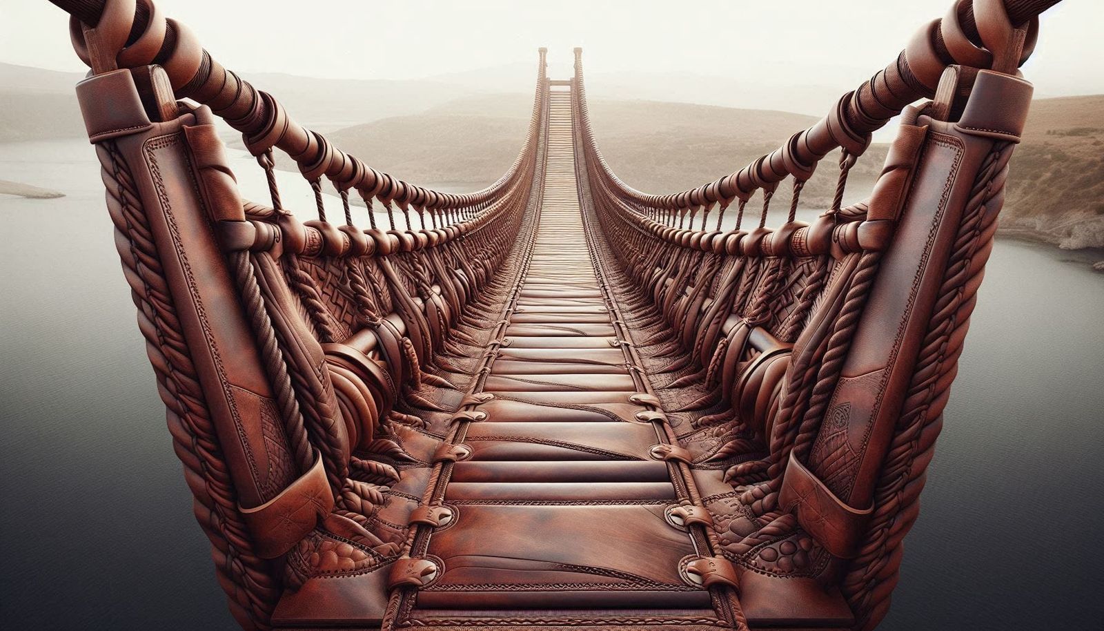 Leather swing bridge (Gallery)