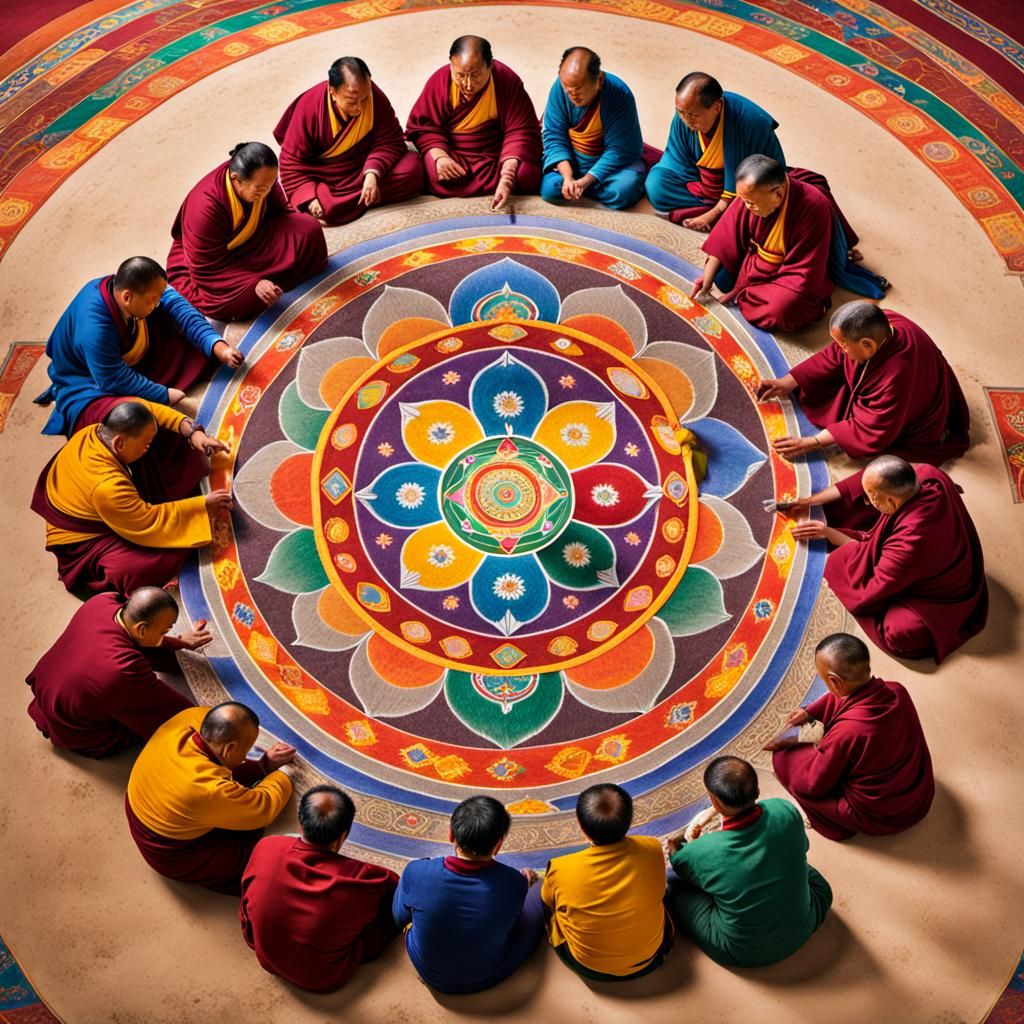 Sand mandala