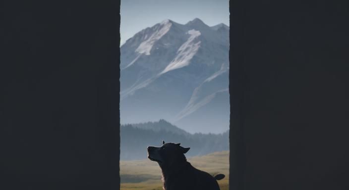 🌿 Wilderness Wonders: Loyal Companion's Majestic Mountain A...
