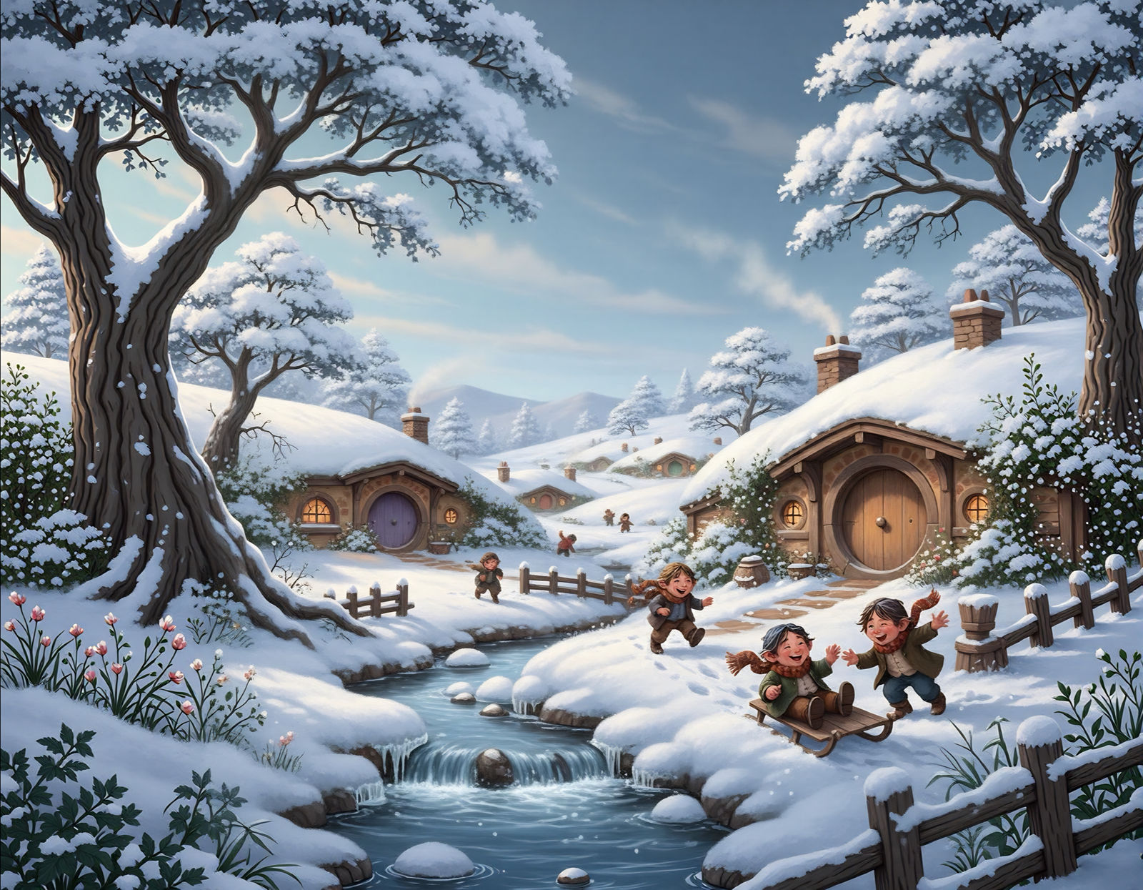 Hobbit Town in winter