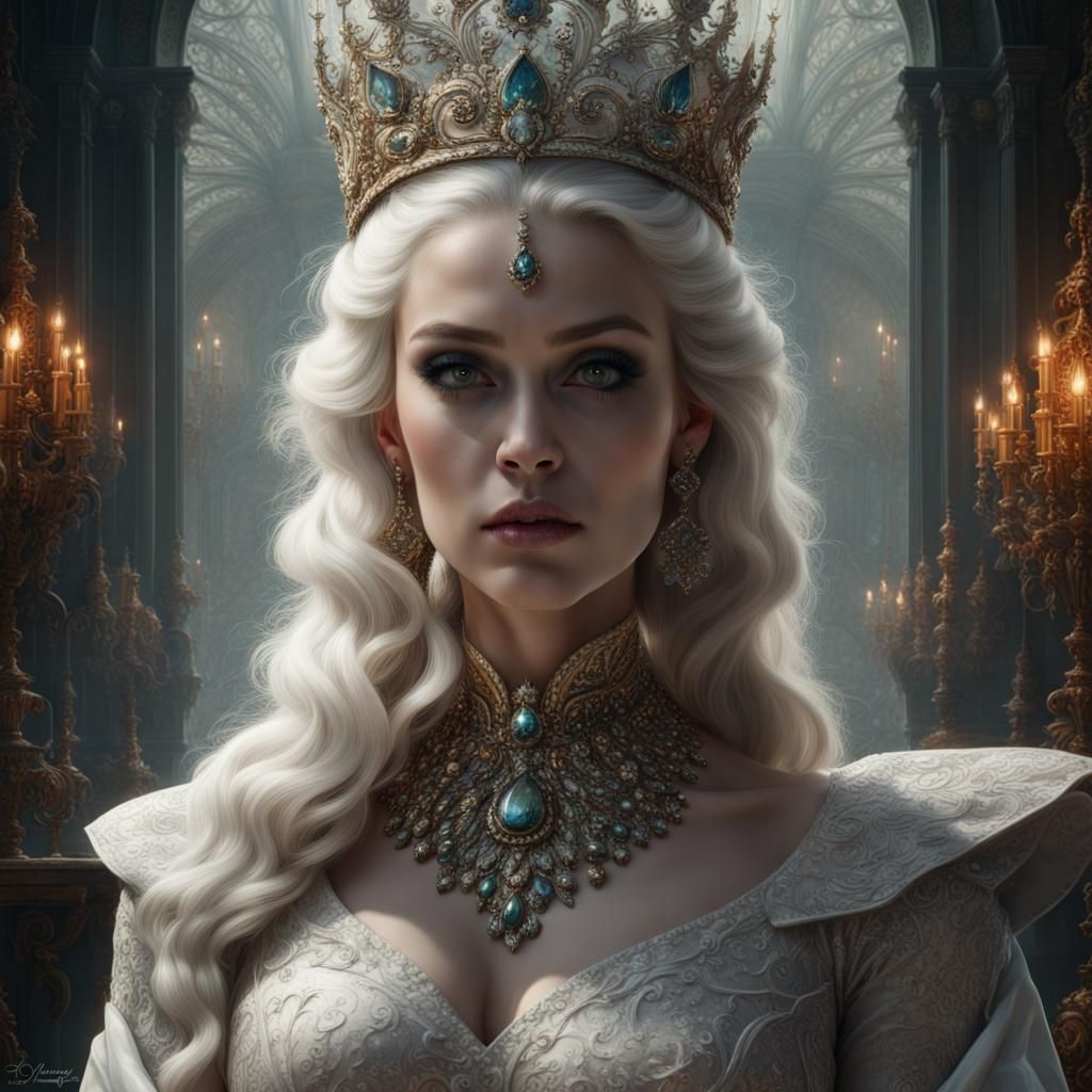 Mirwana, The White Queen - AI Generated Artwork - NightCafe Creator