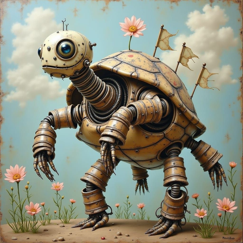 Cute Surreal Robot
