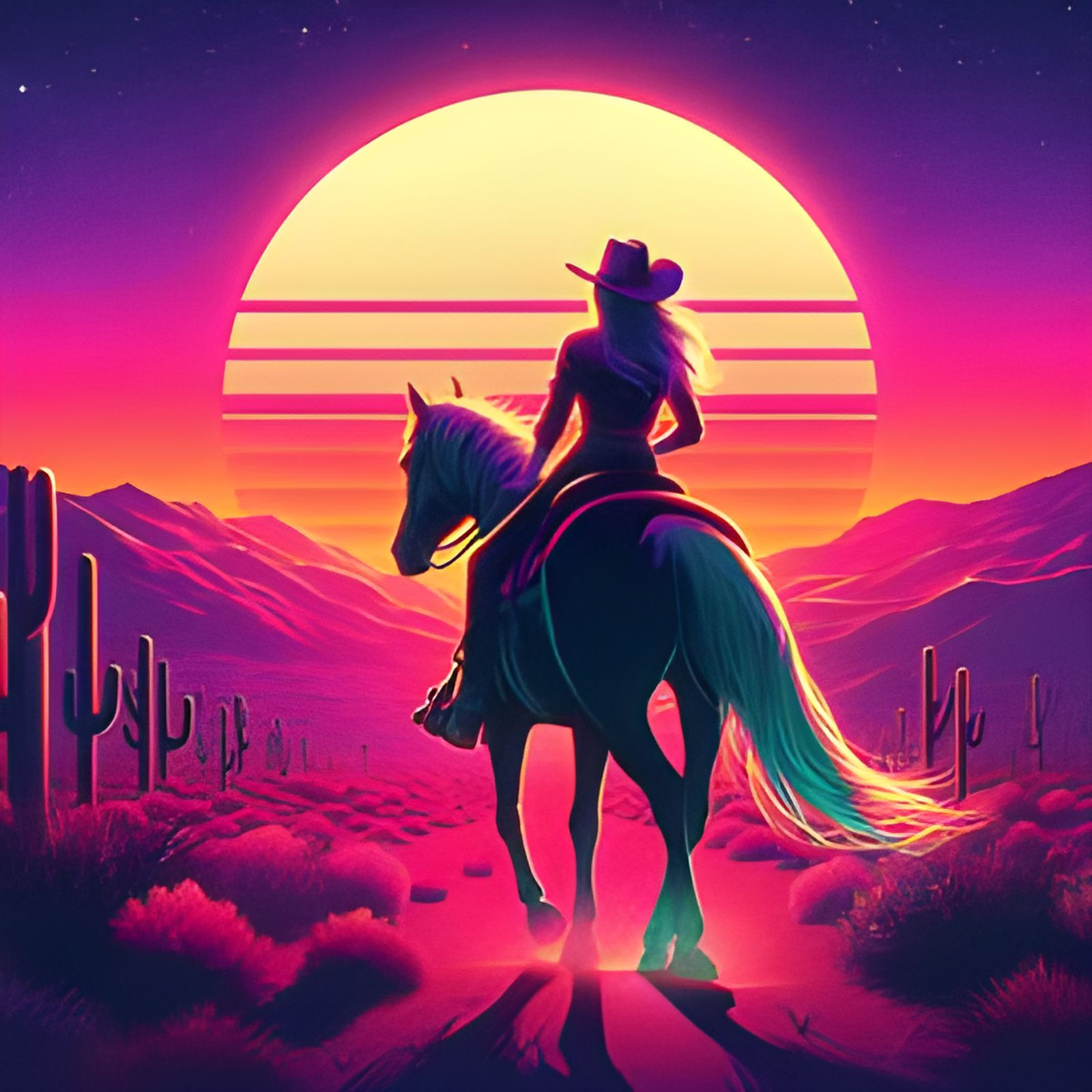 Off Into the Synthwave Sunset V2