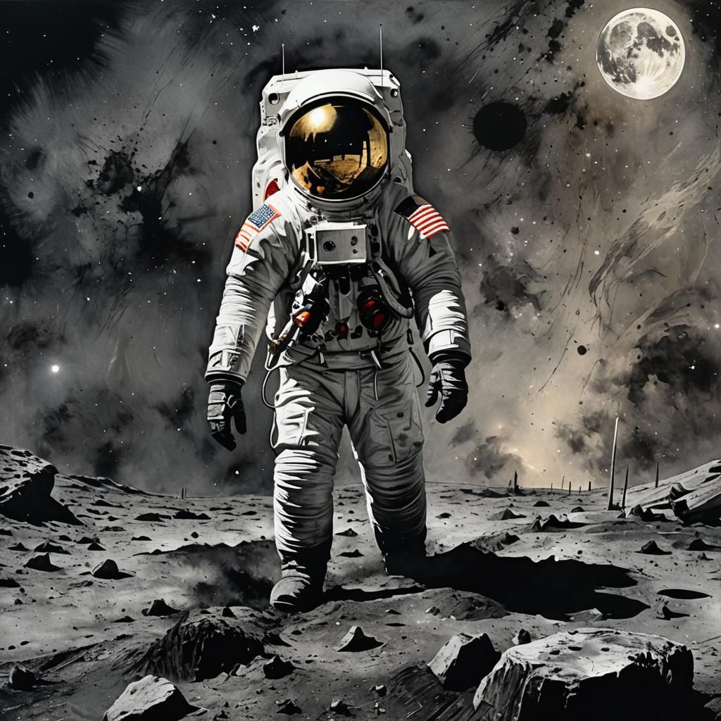 The moon landing 1969