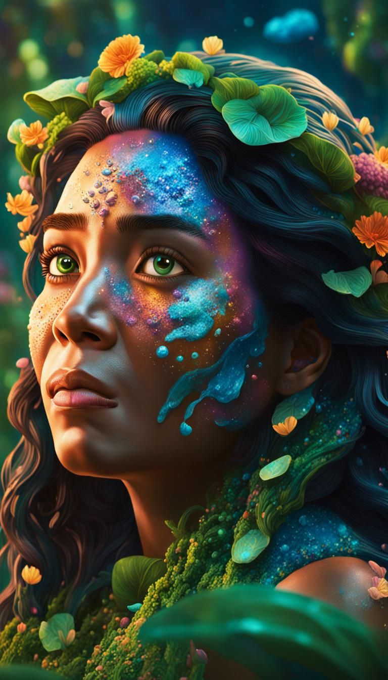 Moana: Mother Earth in Astral Garden - Splash Art