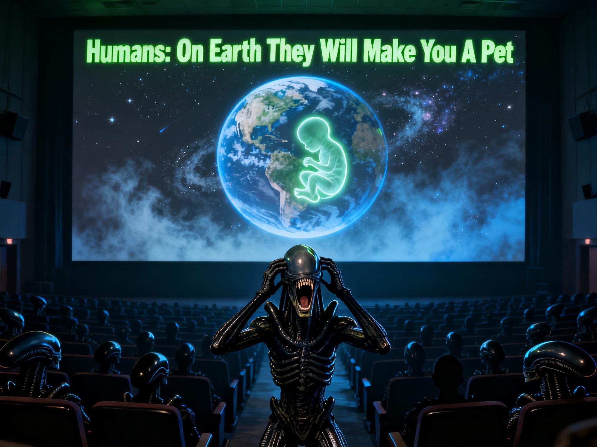 a horror movie for aliens 