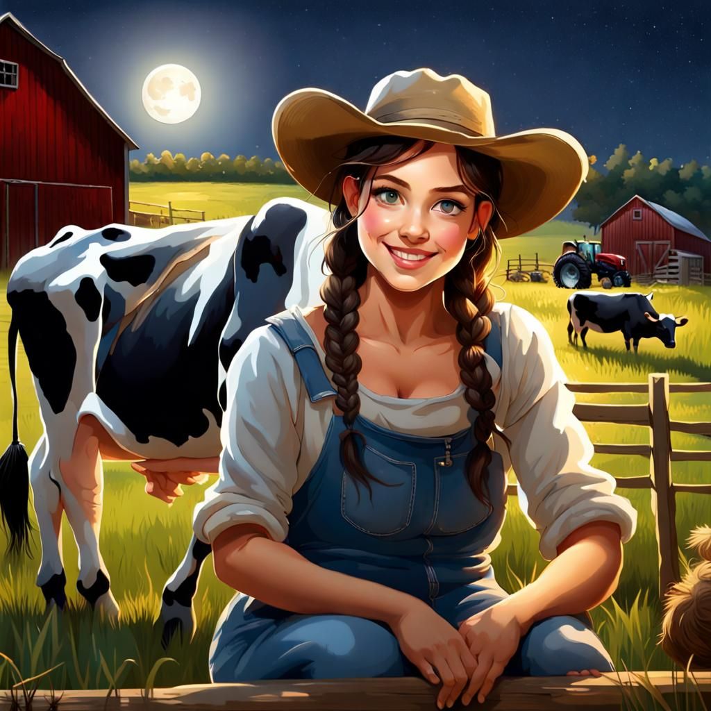 Farm Life, - AI Generated Artwork - NightCafe Creator