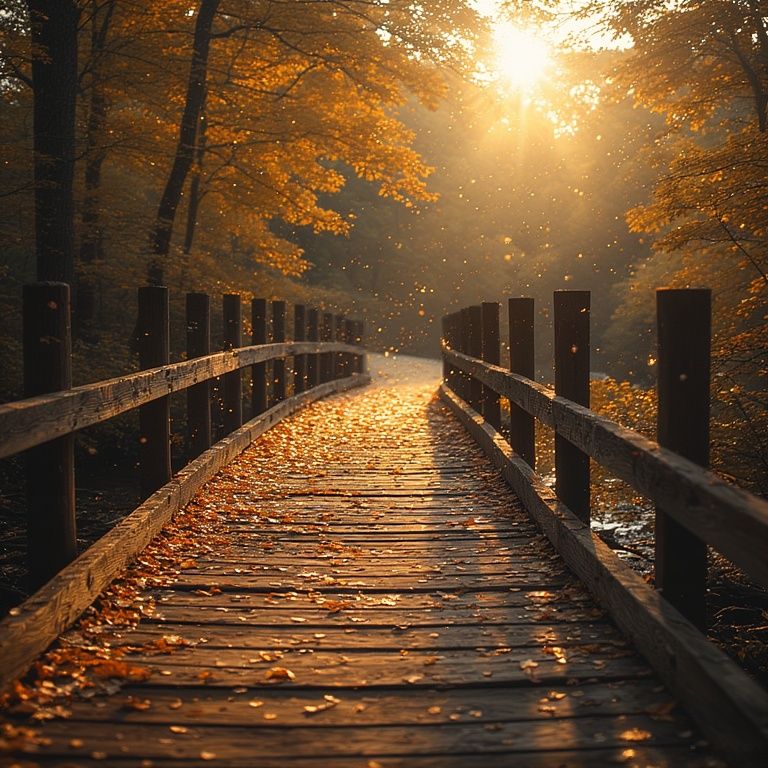 In a mesmerizing autumnal wonderland