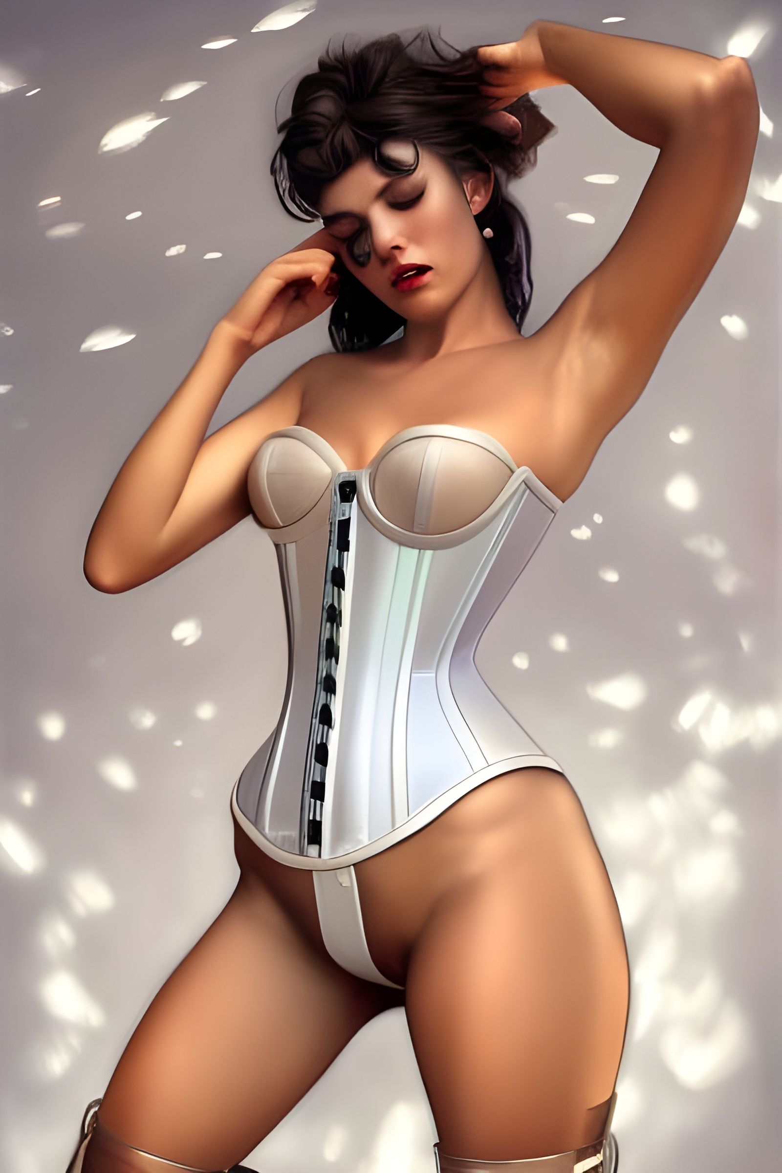Magda in a beautiful corset outfit - AI Generated Artwork - NightCafe  Creator