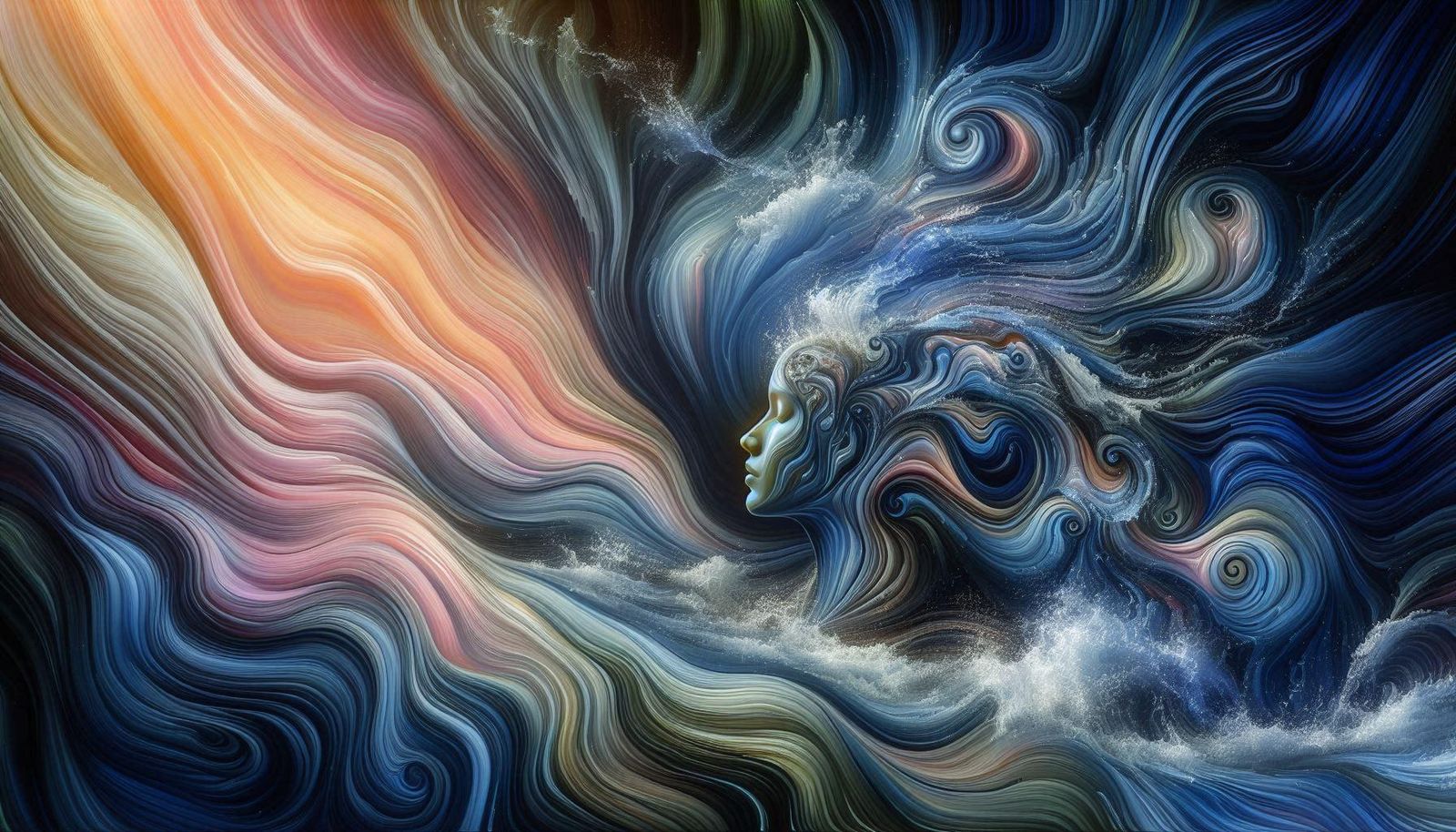 Pools of sorrow, waves of joy are drifting through my opened mind
Possessing and caressing me